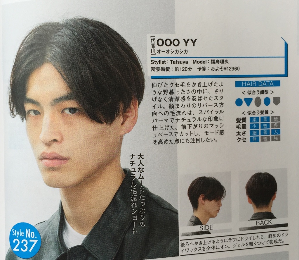 雑誌掲載 Men Sベストヘアカタログ800 Ooo Yy